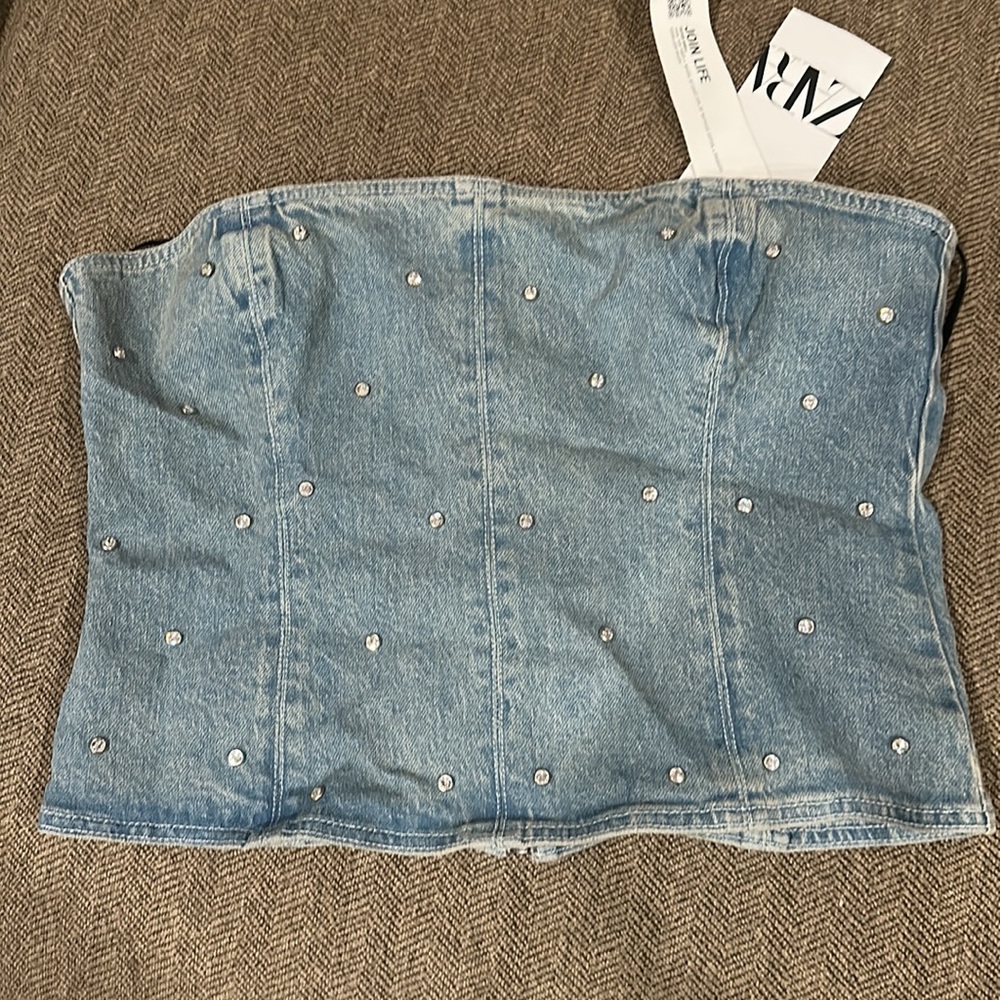 Zara limited edition rhinestone corset top. - Picture 5 of 5